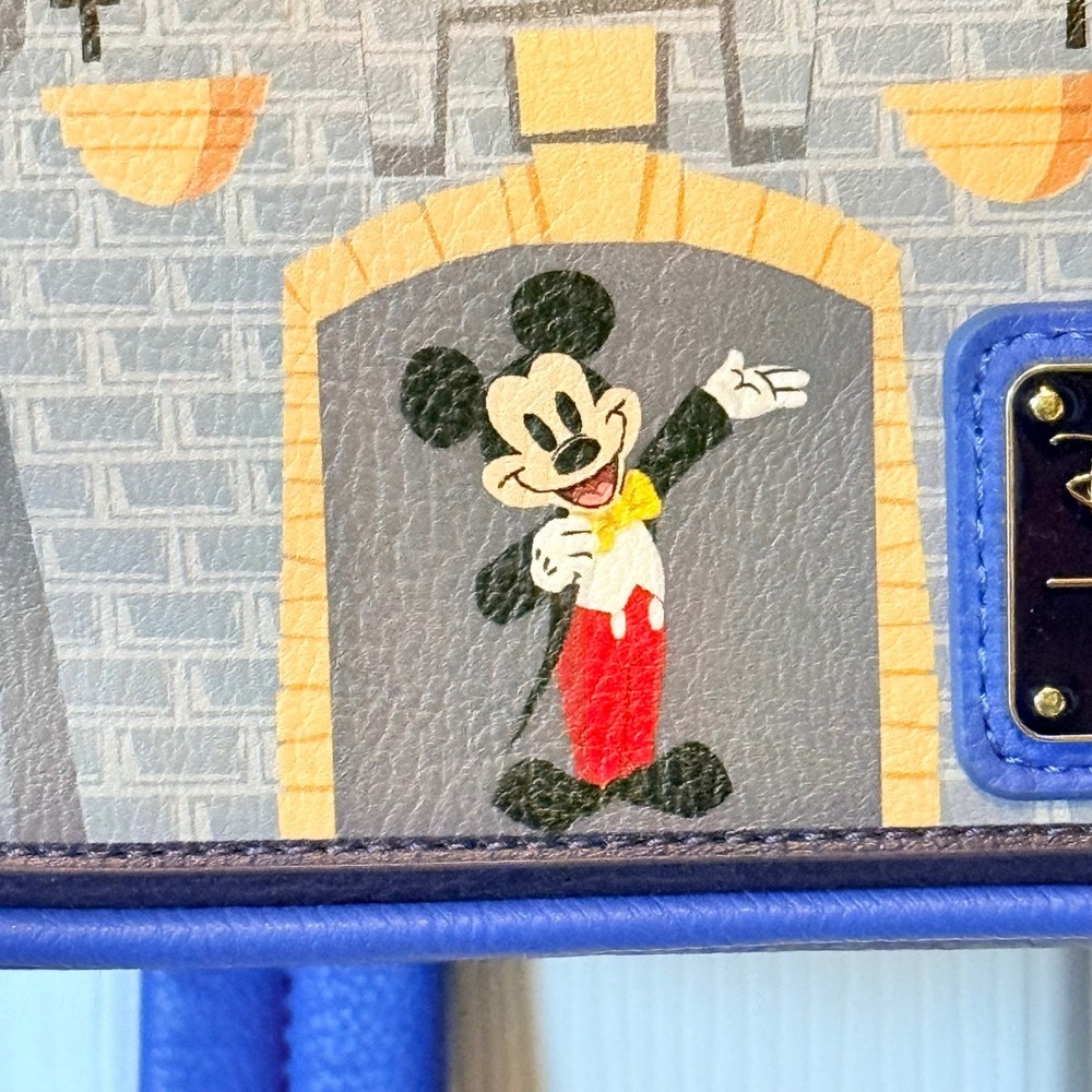 Disney Parks Loungefly Disneyland Sleeping Beauty Castle Fireworks Mini Backpack - Picture 3 of 8